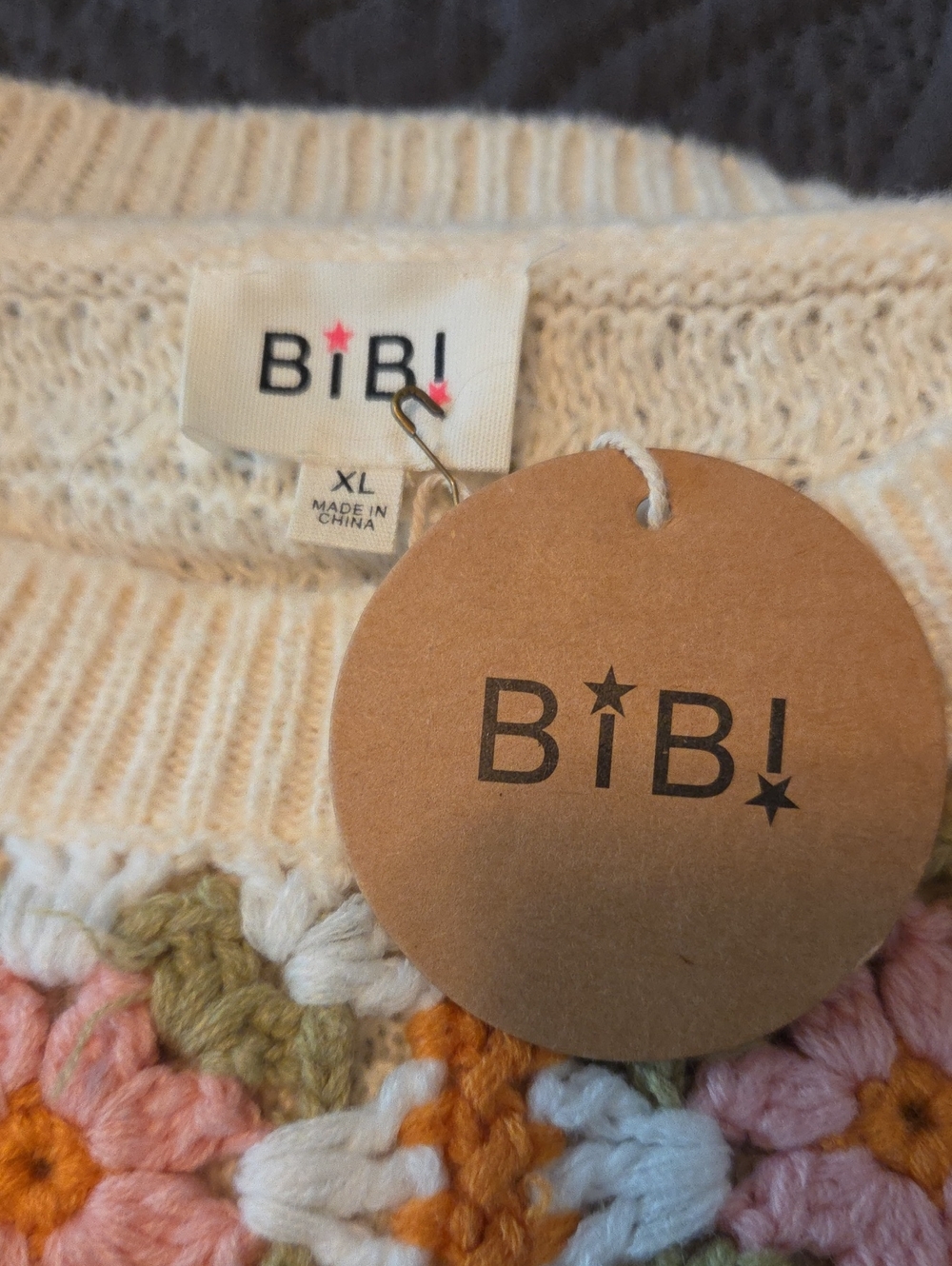 NWT Bibi XL Granny Sweater - Picture 9 of 12